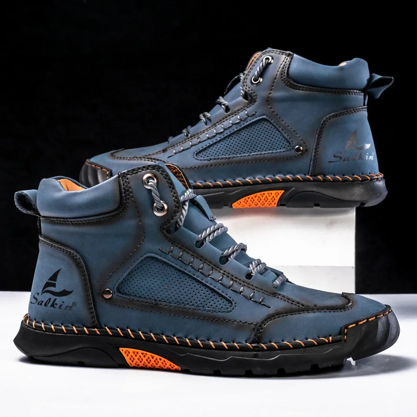 Premium Leather High Top Shoes