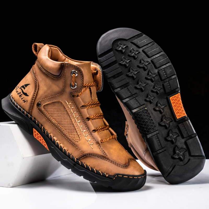 Premium Leather High Top Shoes