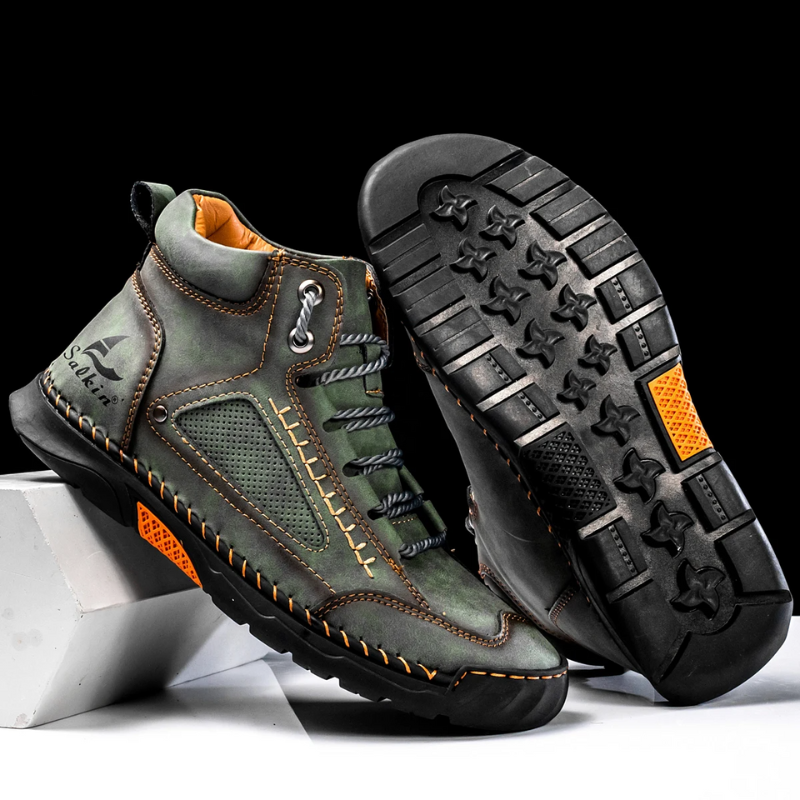 Premium Leather High Top Shoes