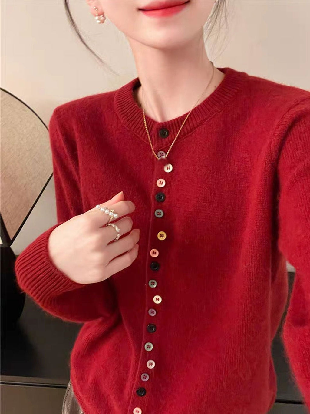 Timeless Buttoned Knit Cardigan