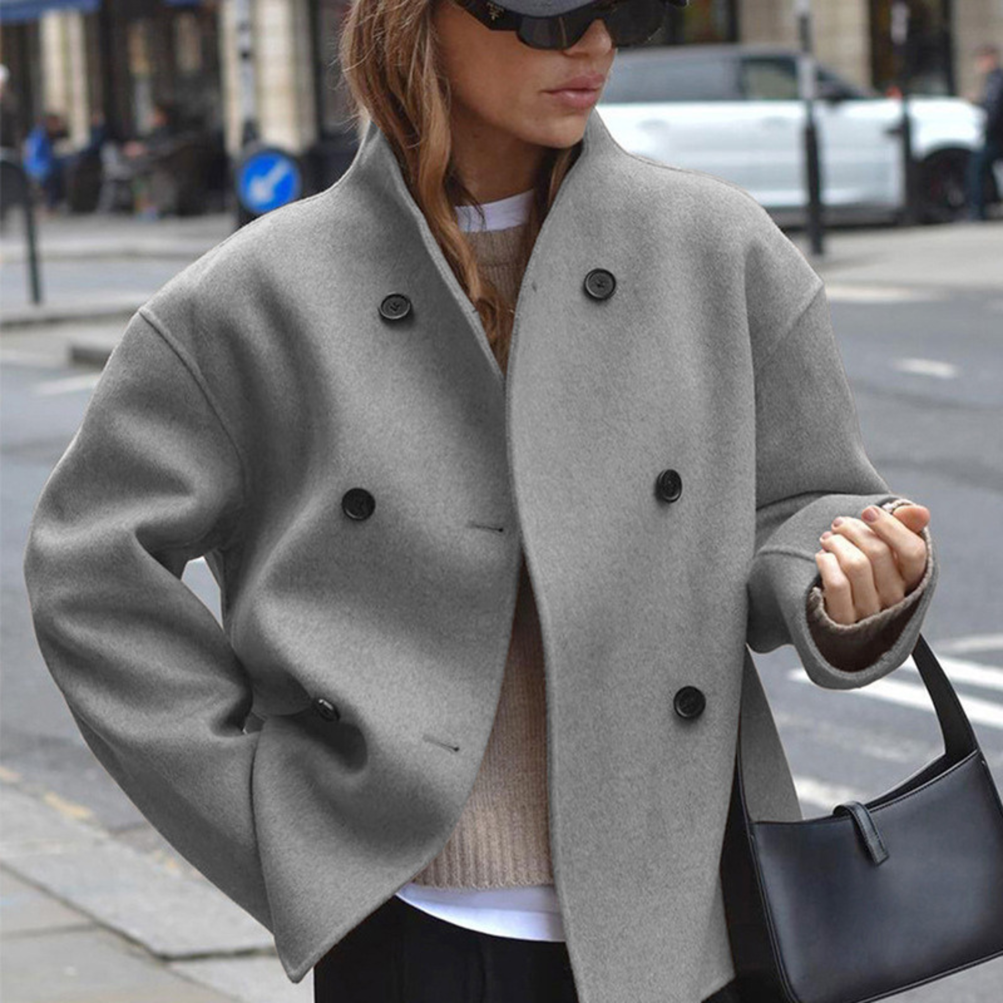 Elegant Stand Collar Winter Coat