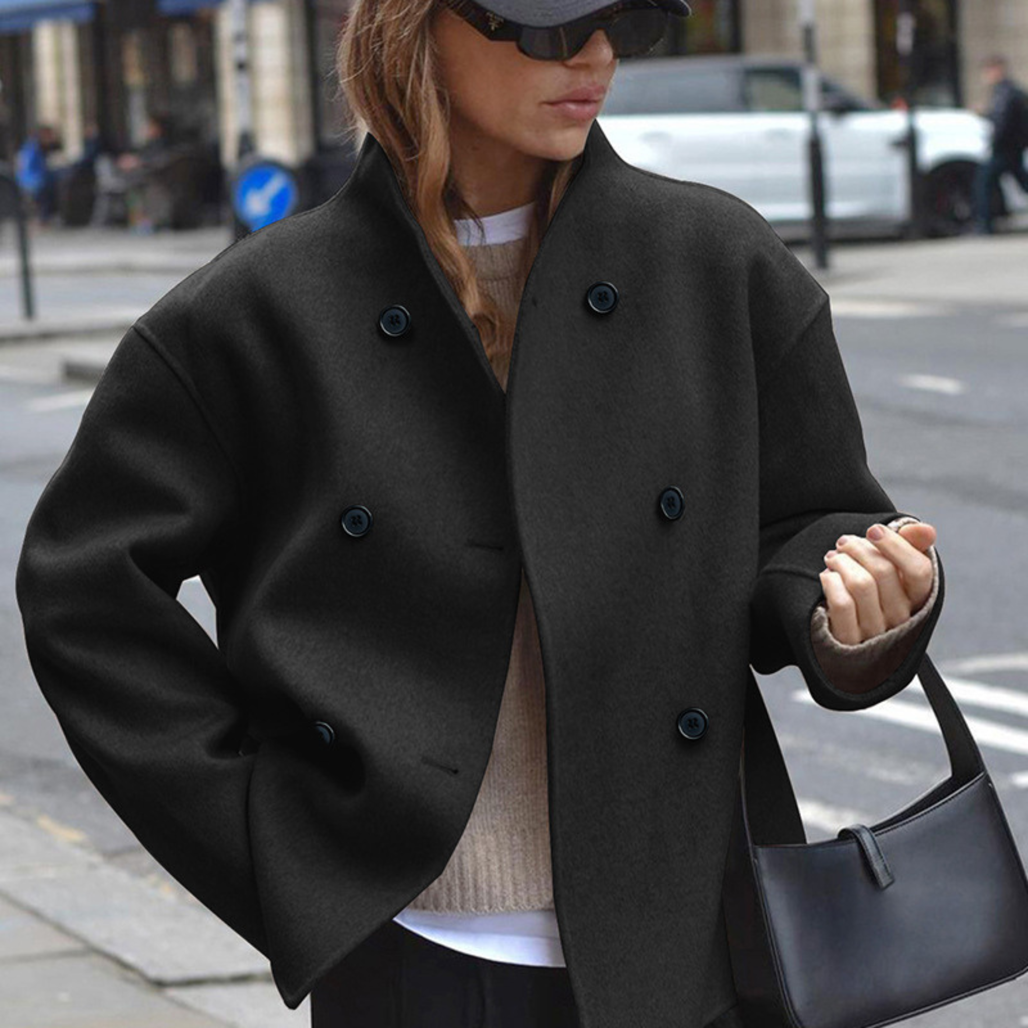 Elegant Stand Collar Winter Coat