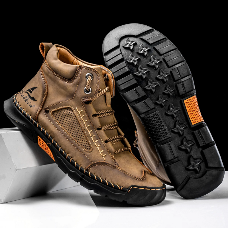 Premium Leather High Top Shoes