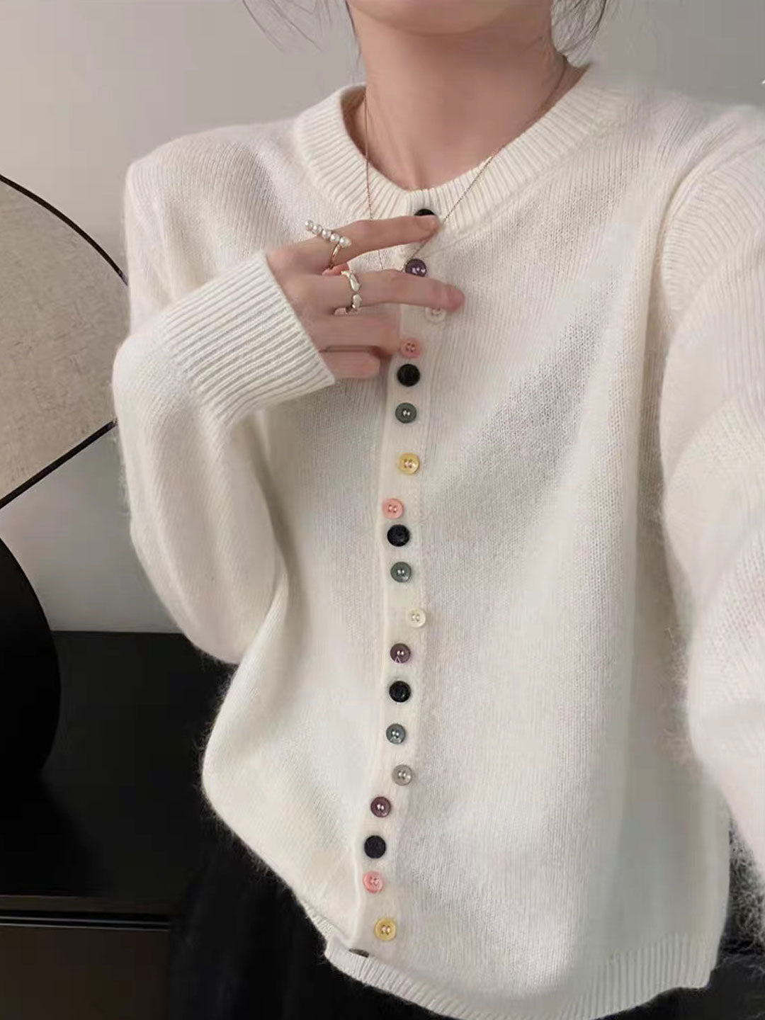 Timeless Buttoned Knit Cardigan