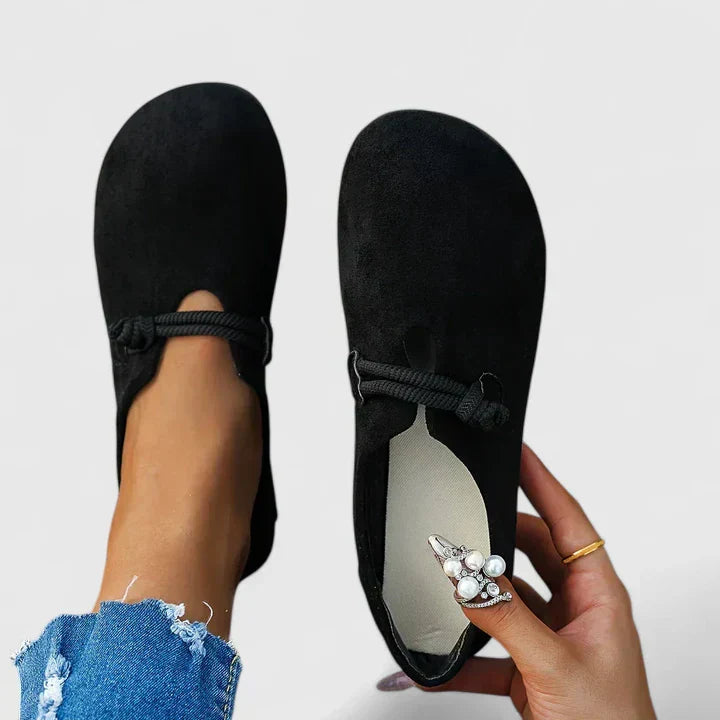 Sie | Suede Rope-Knot Slip-On Flats
