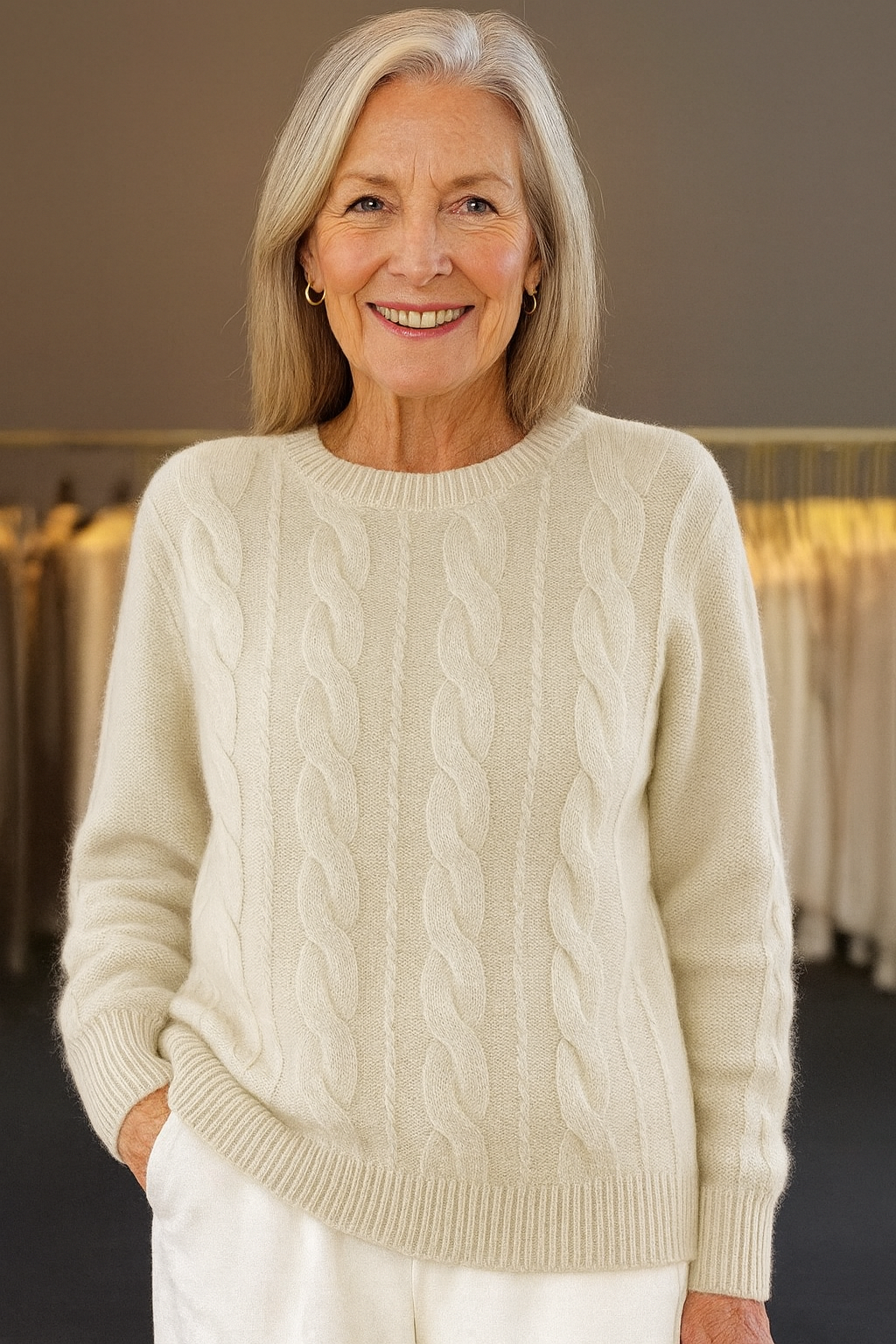 Classic wool blend jumper