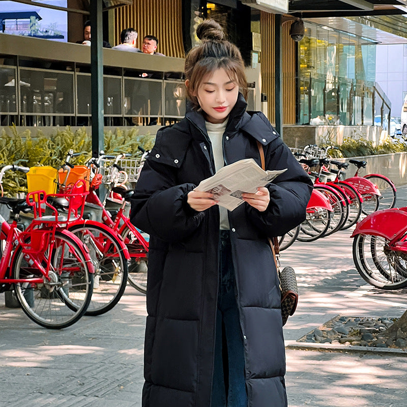 Cozy Hooded Long Puffer Coat