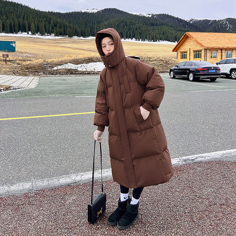 Cozy Hooded Long Puffer Coat