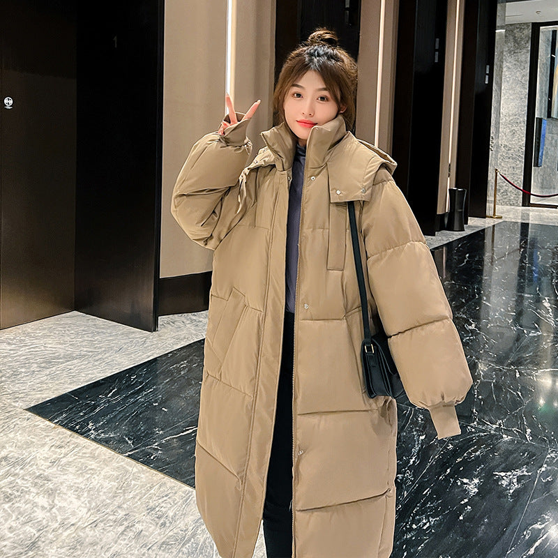 Cozy Hooded Long Puffer Coat