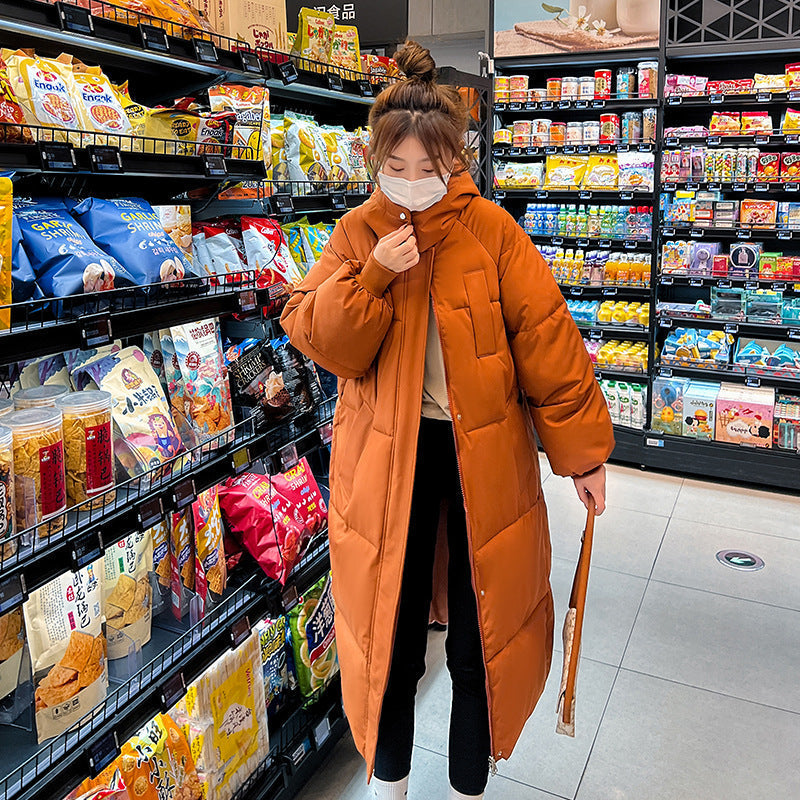 Cozy Hooded Long Puffer Coat