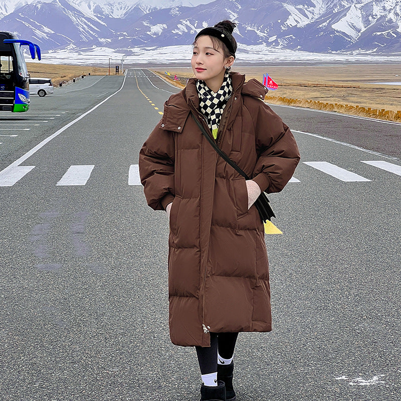 Cozy Hooded Long Puffer Coat