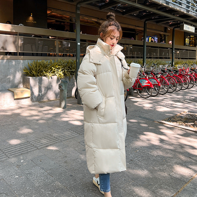 Cozy Hooded Long Puffer Coat