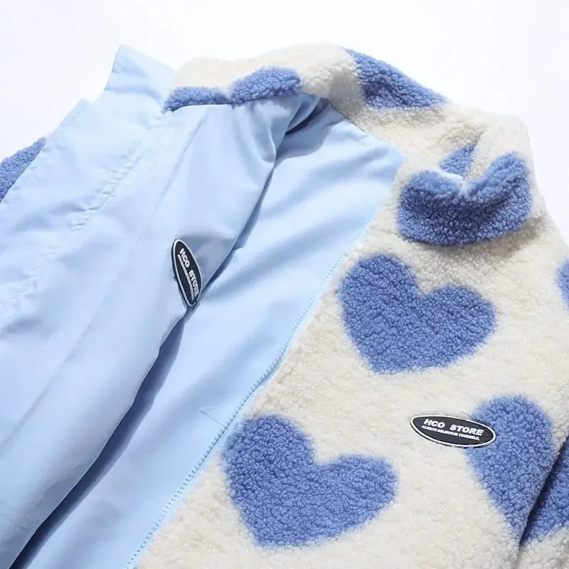 Cozy Reversible Heart Jacket