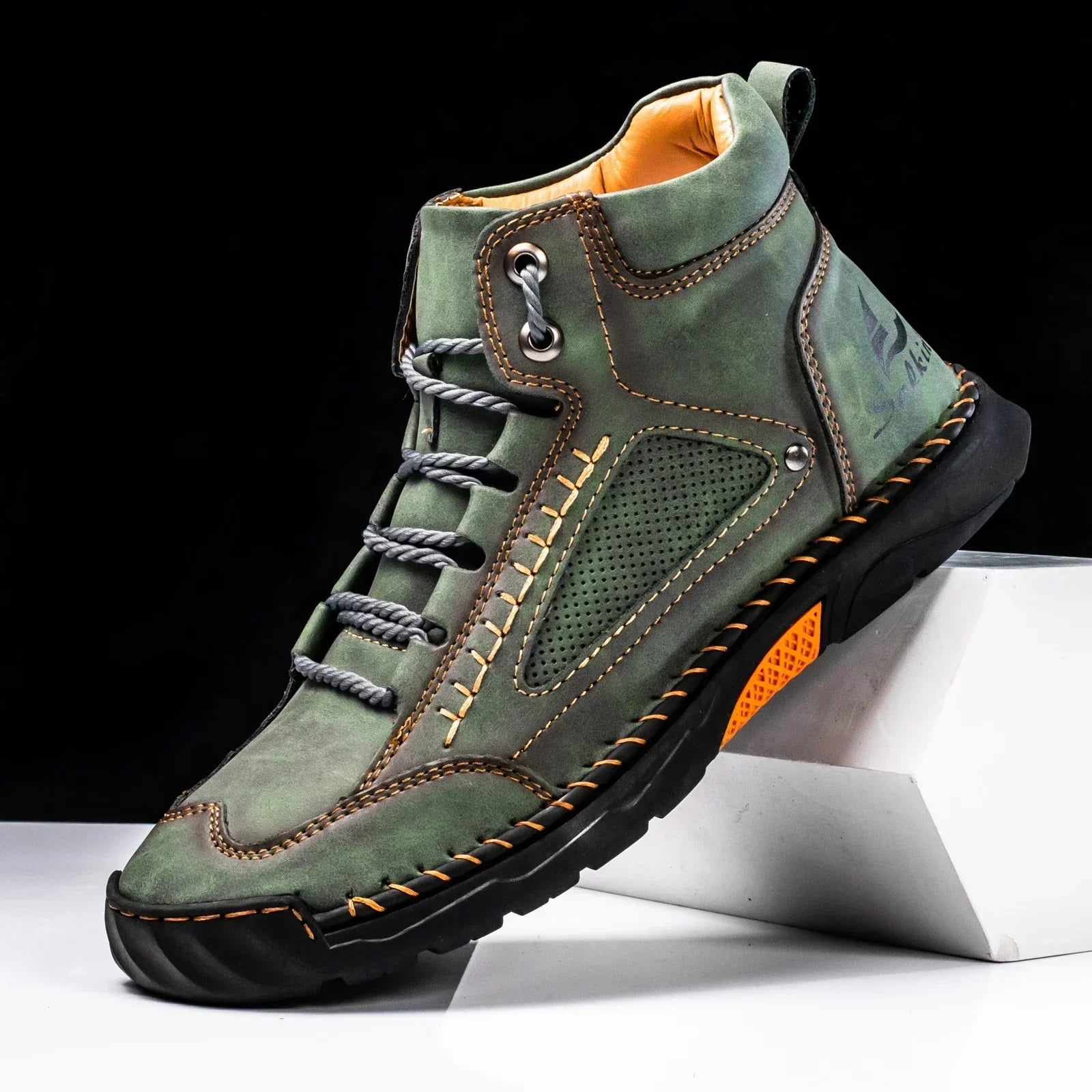 Premium Leather High Top Shoes