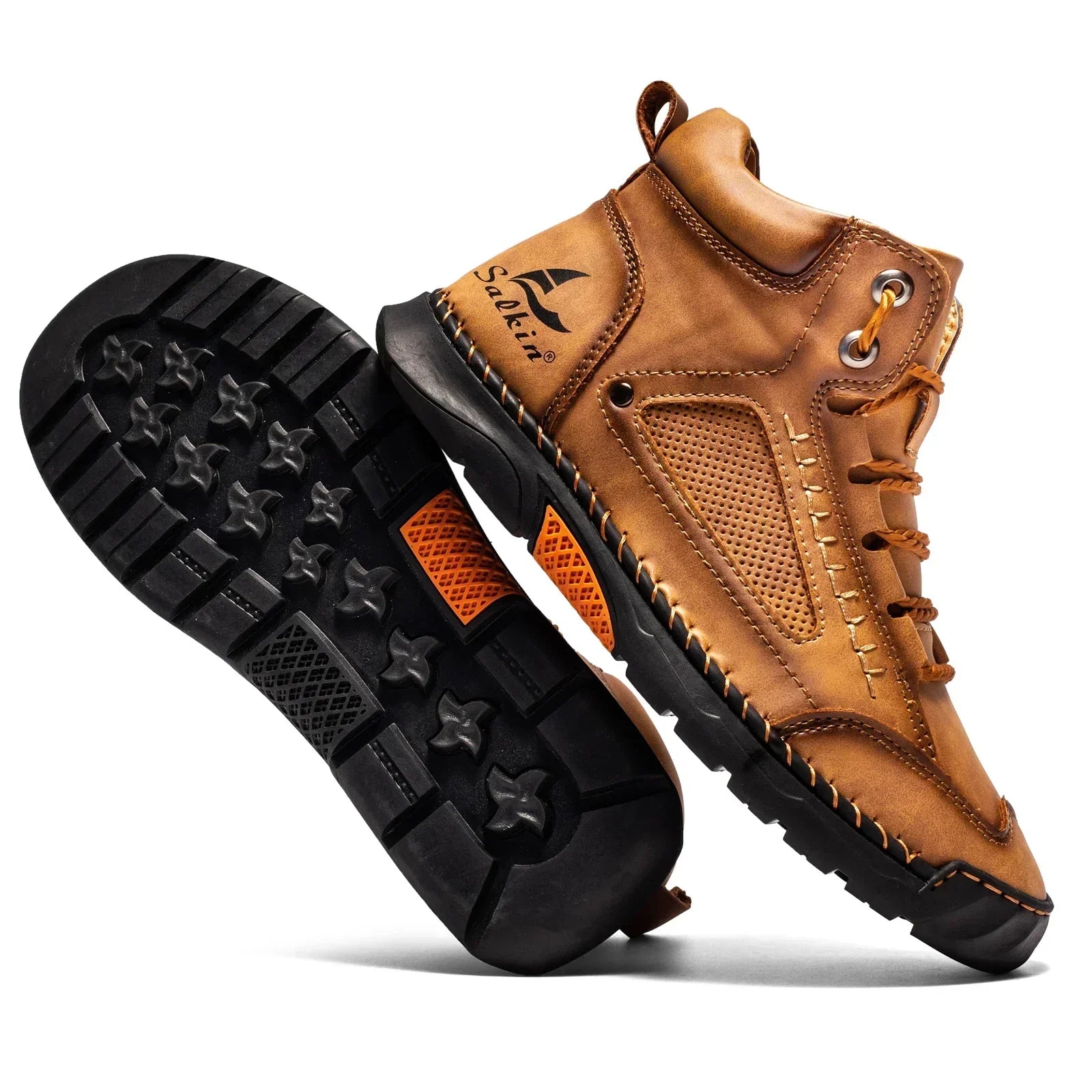 Premium Leather High Top Shoes