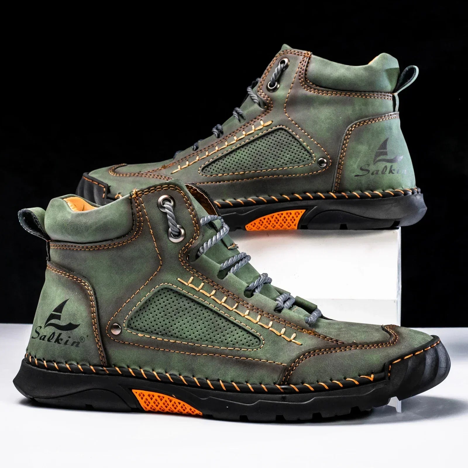 Premium Leather High Top Shoes
