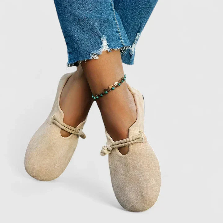 Sie | Suede Rope-Knot Slip-On Flats